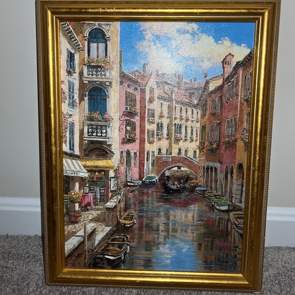 Ponte Longo LargeLimited Edition Hand Embellished Giclee on Canvas
